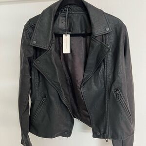 NWT BlankNYC black vegan leather  jacket